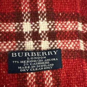 Authentic Burberry Red scarf